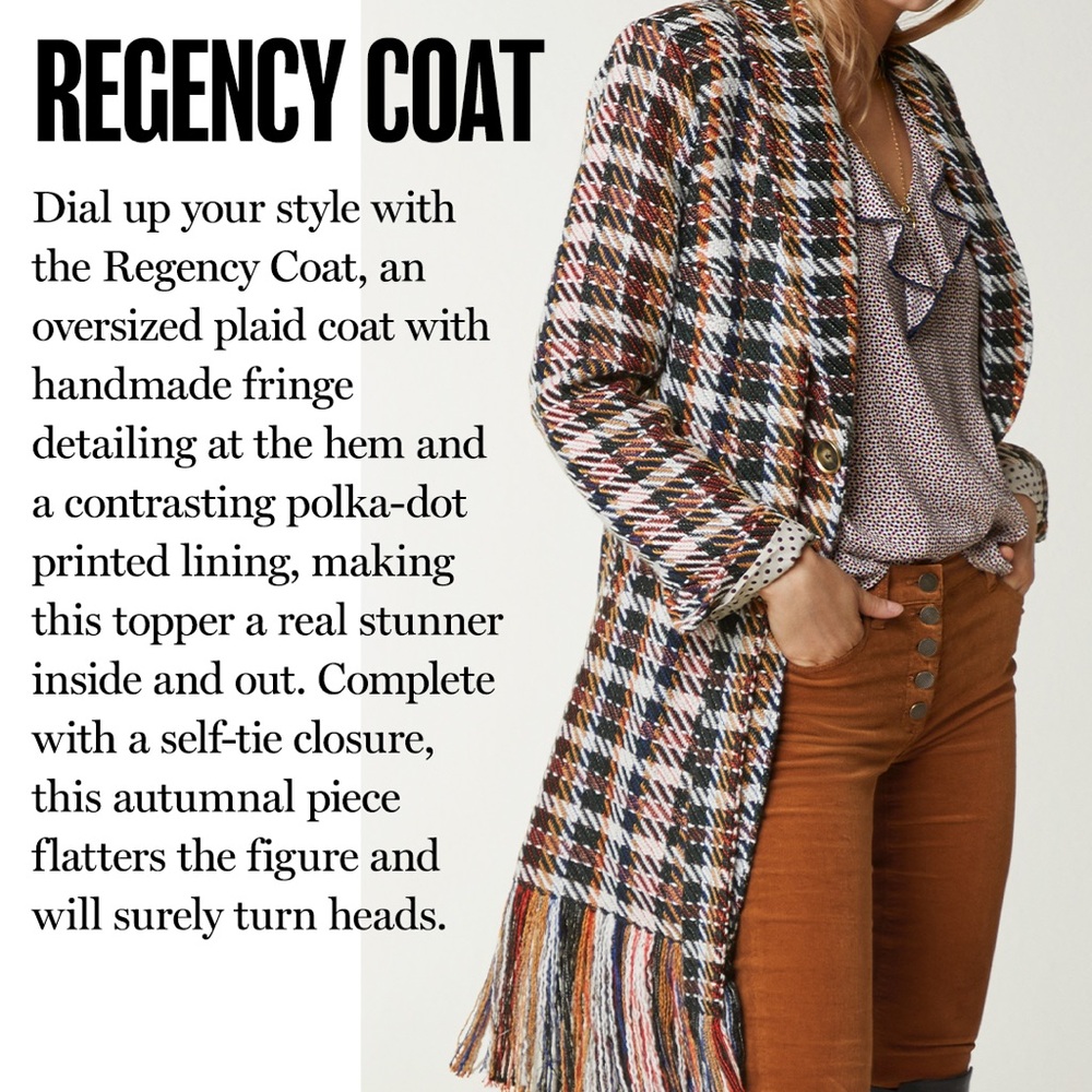 CAbi Fringe Coat - Regency Coat - Picture 6 of 7